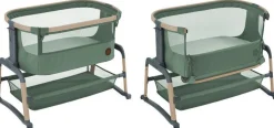 Børn MaxiCosi Børnesenge & Tilbehør-Maxi-Cosi Iora Air Bedside Crib, Beyond Green