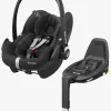 Autostole 9-36 Kg|MaxiCosi Maxi-Cosi Pebble Pro i-Size Autostol Baby Inkl. Family Fix 3 Base, Essential Black