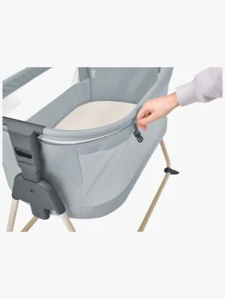 Børnesenge & Tilbehør|MaxiCosi Maxi-Cosi Tori Beyond Bedside Crib, Grey Eco Grå