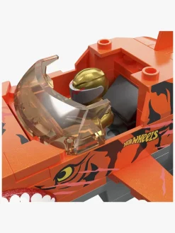 Legetøjsbiler & -Fartøjer|HotWheels Mega Hot Wheels Bilsæt Smash N Crash Tiger Shark Chomp Course, 245 dele