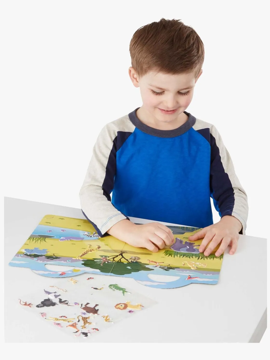 Kreativt Legetøj|MelissaDoug Melissa & Doug Klistermærkebog Safari 42 Stk. Flerfarvet