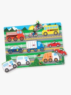 MelissaDoug Spil & Puslespil-Melissa & Doug Knoppuslespil Af Træ Transportmidler 8 Dele
