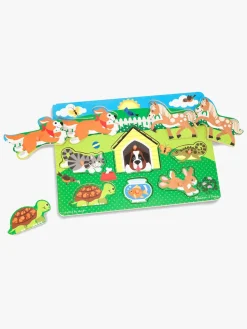Spil & Puslespil|MelissaDoug Melissa & Doug Knoppuslespil Kæledyr 8 Brikker Flerfarvet