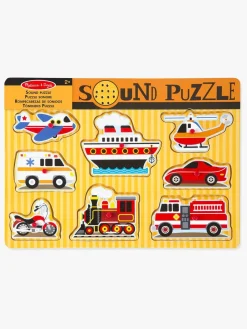 Spil & Puslespil|MelissaDoug Melissa & Doug Puslespil m. Lyd Køretøjer Flerfarvet