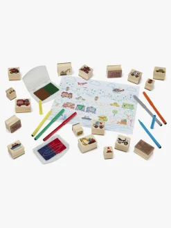 MelissaDoug Babylegetøj-Melissa & Doug Træstempelset Biler