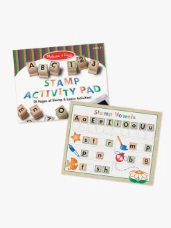 MelissaDoug Kreativt Legetøj-Melissa & Doug Træstempelsæt ABC 123