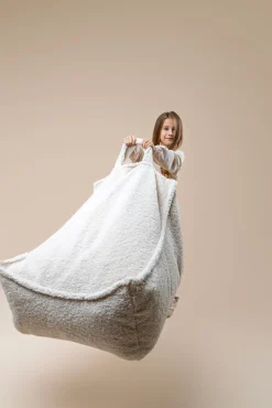 Børn Meowbaby Børnemøbler-Bearly Sækkestol, Cremefarvet