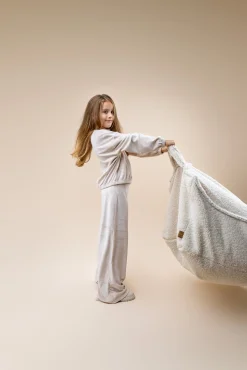 Børn Meowbaby Børnemøbler-Bearly Sækkestol, Cremefarvet