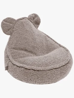 Børnemøbler|Meowbaby Bearly Sækkestol Teddy, Lysegrå