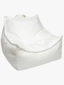 Børnemøbler|Meowbaby Boucle Sækkestol, Hvid