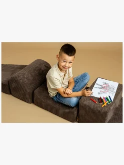 Børnemøbler|Meowbaby Foam Sæt 4 Elementer Kraftig Fløjl, Brun