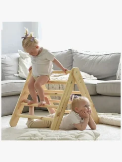 Børnemøbler|Meowbaby Klatretrekant, Natur