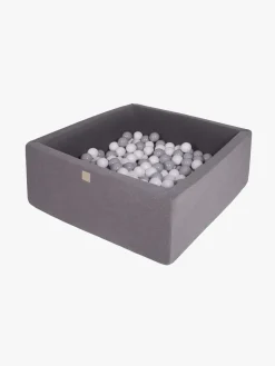 Boldbassiner|Meowbaby Kvadrat Boldbassin Bomuld 40x90, Mørkegrå