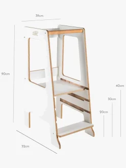 Børnemøbler|Meowbaby Læringstårn, Hvid