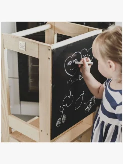 Børnemøbler|Meowbaby Læringstårn med Tegnetavle, Natur