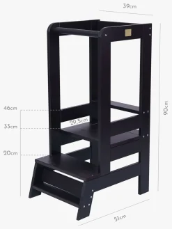 Børnemøbler|Meowbaby Læringstårn, Sort