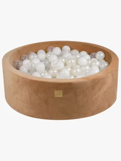 Meowbaby Boldbassiner-Rund Boldbassin Supersoft Velour 30x90, Karamel