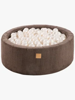 Boldbassiner|Meowbaby Rund Boldbassin Kraftig Fløjl 30x90, Brun