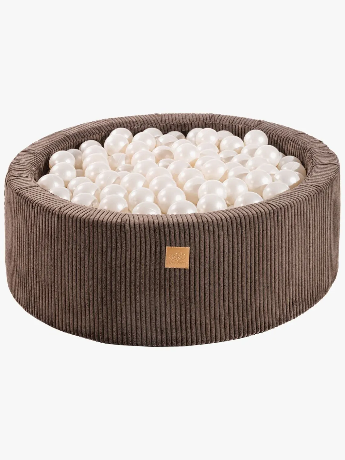 Boldbassiner|Meowbaby Rund Boldbassin Kraftig Fløjl 30x90, Brun