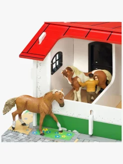 Micki Legetøjsfigurer-Stald m. Hestefold