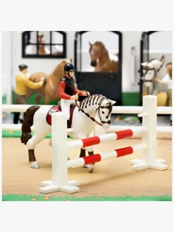 Micki Legetøjsfigurer-Stald m. Hestefold