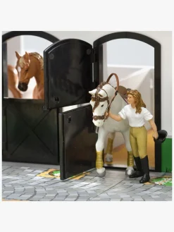 Micki Legetøjsfigurer-Stald m. Hestefold