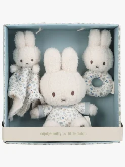 Stofbleer, Nusseklude & Babytæpper|Miffy x Little Dutch Gavesæt, Lucky Leaves