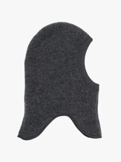Børn MikkLine Tilbehør|Uldtøj-Mikk-Line Elefanthue Merinould, Anthracite Melange