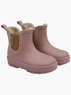 Gummistøvler|MikkLine Mikk-Line  Forede Gummistøvler Uldblanding, Twilight Mauve