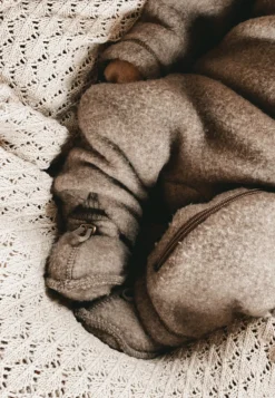 Hjemmesko|MikkLine Mikk-Line Futter Merinould, Melange Denver Brun