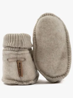 Hjemmesko|MikkLine Mikk-Line Futter Merinould, Melange Offwhite Hvid