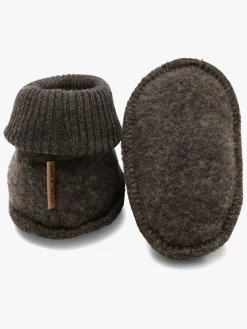 Hjemmesko|MikkLine Mikk-Line Futter Merinould, Dark Brown Melange