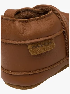 Børn MikkLine Hjemmesko-Mikk-Line Indesko Læder, Cognac