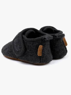 Hjemmesko|MikkLine Mikk-Line Indesko Uld, Anthracite Melange Brun