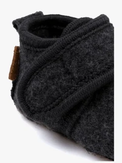 Hjemmesko|MikkLine Mikk-Line Indesko Uld, Anthracite Melange Brun