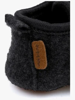 Hjemmesko|MikkLine Mikk-Line Indesko Uld, Anthracite Melange Brun