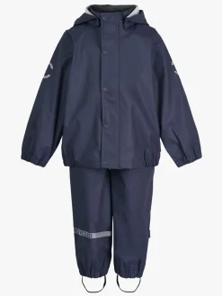 Regntøj|MikkLine Mikk-Line Regnsæt med Seler, Blue Nights