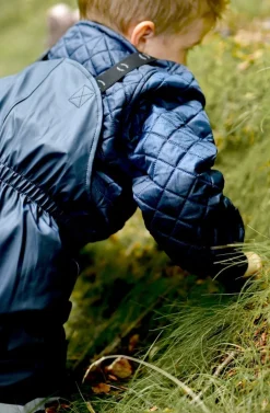 Regntøj|MikkLine Mikk-Line Regnsæt med Seler, Blue Nights