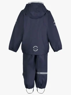 Regntøj|MikkLine Mikk-Line Regnsæt med Seler, Blue Nights