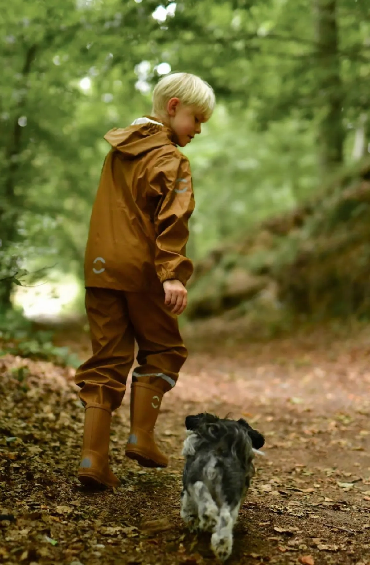 Børn MikkLine Regntøj-Mikk-Line Regnsæt med Seler, Rubber
