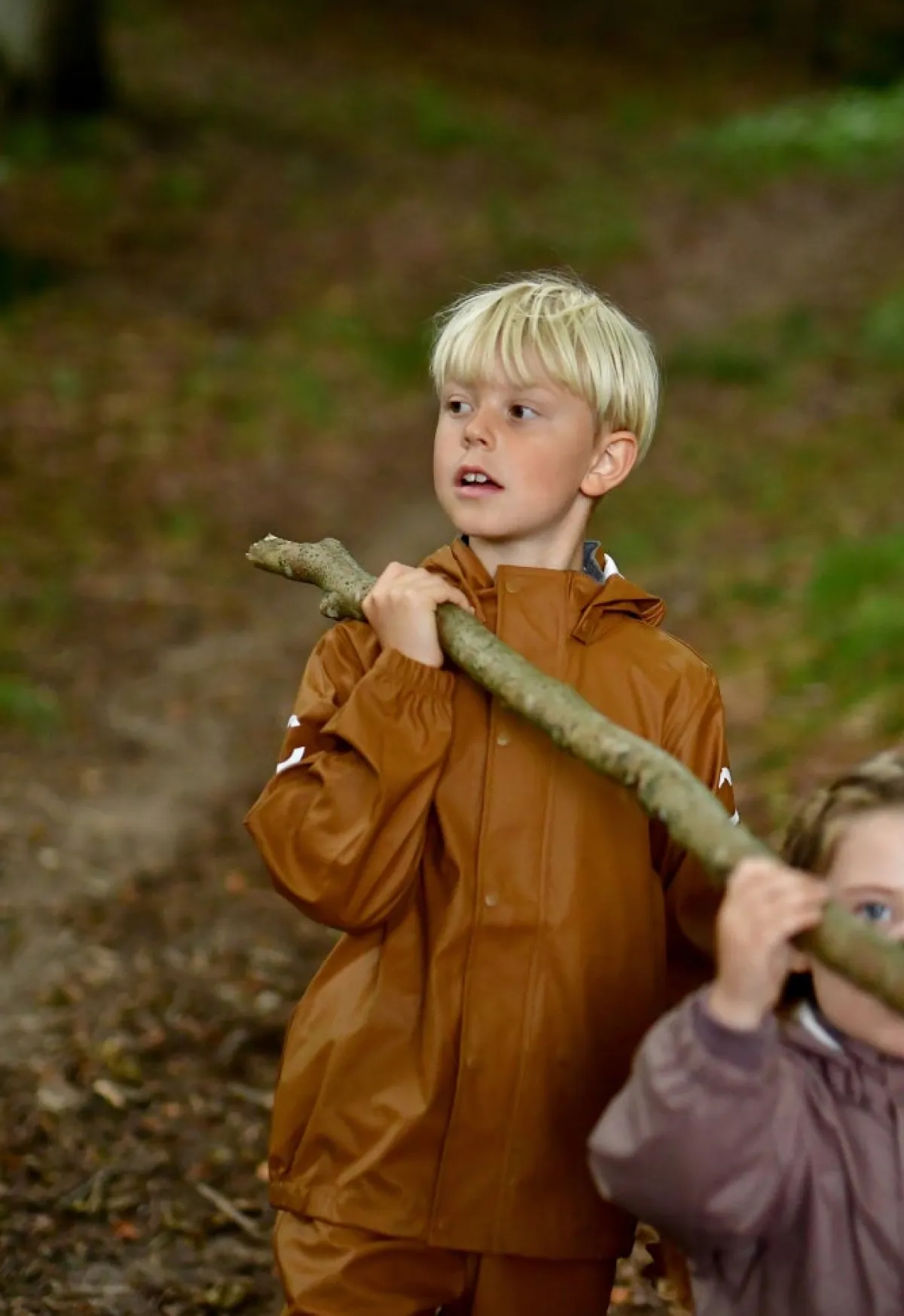 Børn MikkLine Regntøj-Mikk-Line Regnsæt med Seler, Rubber