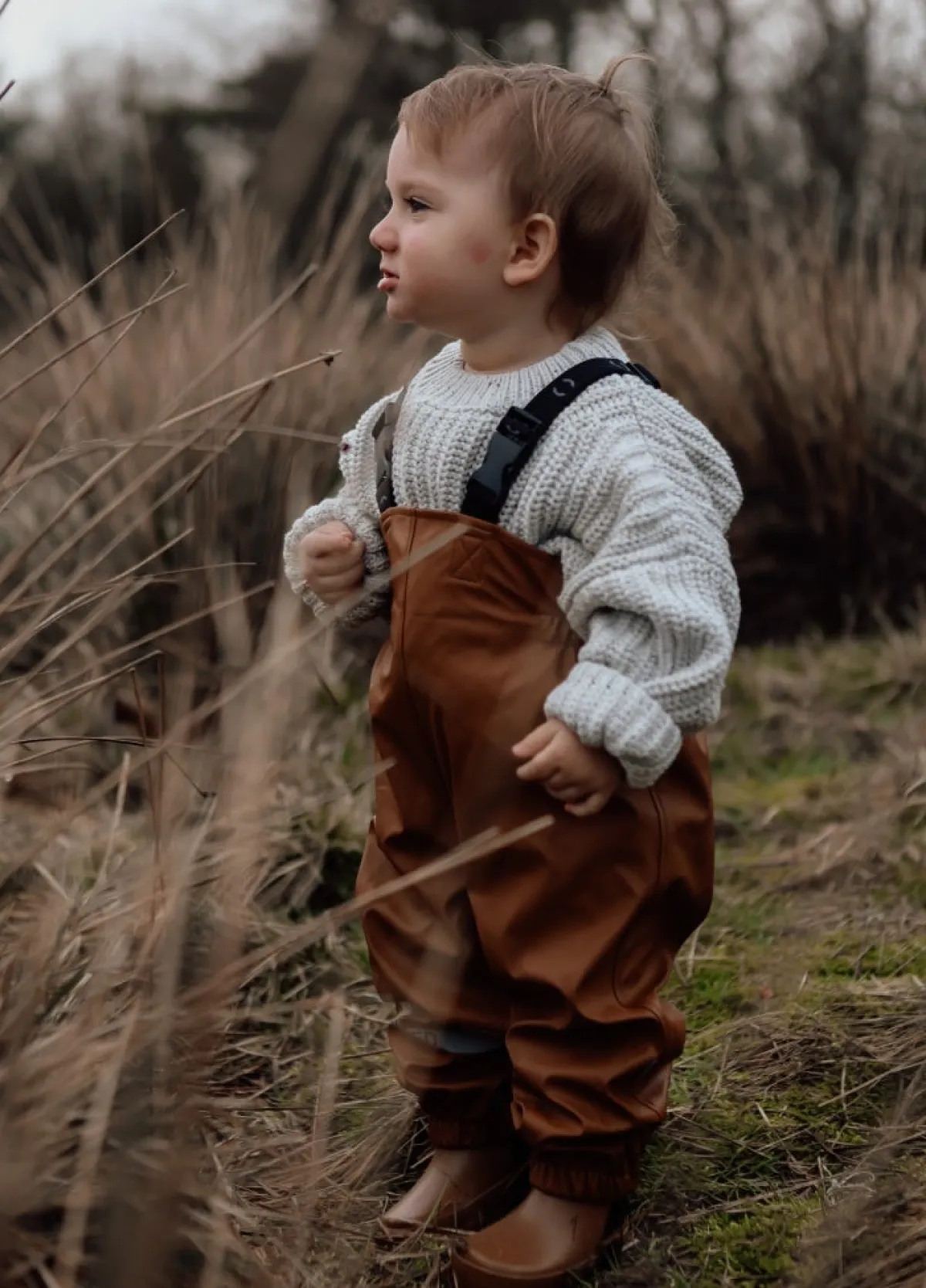 Børn MikkLine Regntøj-Mikk-Line Regnsæt med Seler, Rubber