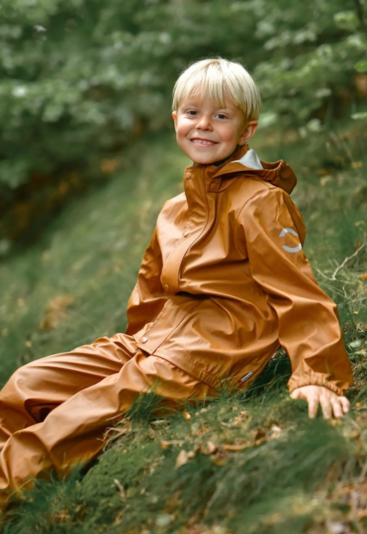 Børn MikkLine Regntøj-Mikk-Line Regnsæt med Seler, Rubber