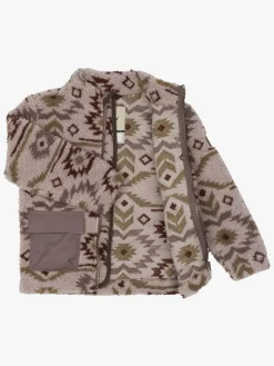 Børn MikkLine Fleecetøj-Mikk-Line Teddy-jakke, Cloud Gray