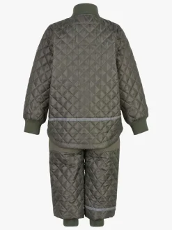 Vintertøj|Overtøj|MikkLine Mikk-Line Termosæt, Dusty Olive