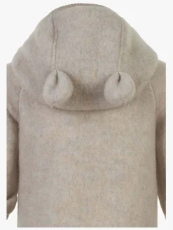 Heldragter|Uldtøj|MikkLine Mikk-Line Ulddragt Merinould med Ører, Melange Offwhite