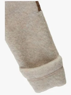 Heldragter|Uldtøj|MikkLine Mikk-Line Ulddragt Merinould med Ører, Melange Offwhite