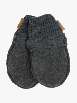 Børn MikkLine Tilbehør-Mikk-Line Vanter Merinould, Anthracite Melange