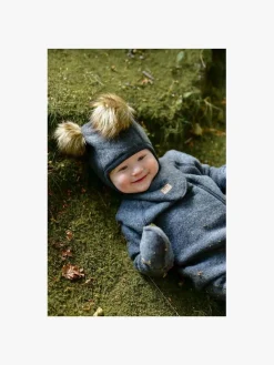 Børn MikkLine Tilbehør-Mikk-Line Vanter Merinould, Anthracite Melange