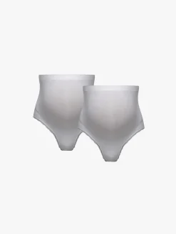 Tøj Til Mor|Milki Hipster Seamless Graviditetstrusser 10-Pak Str. XS-S, White